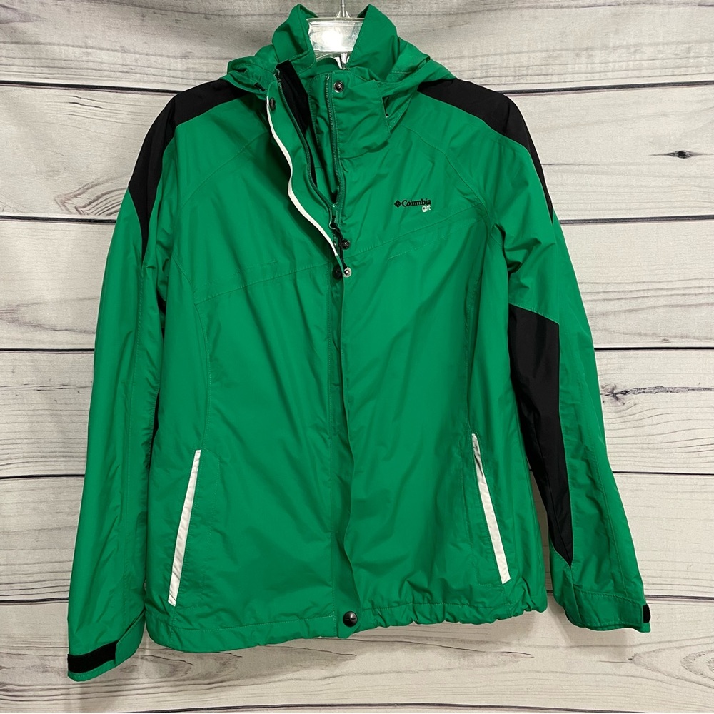 Columbia Omni-Tech Hooded Rain Jacket Sz.L